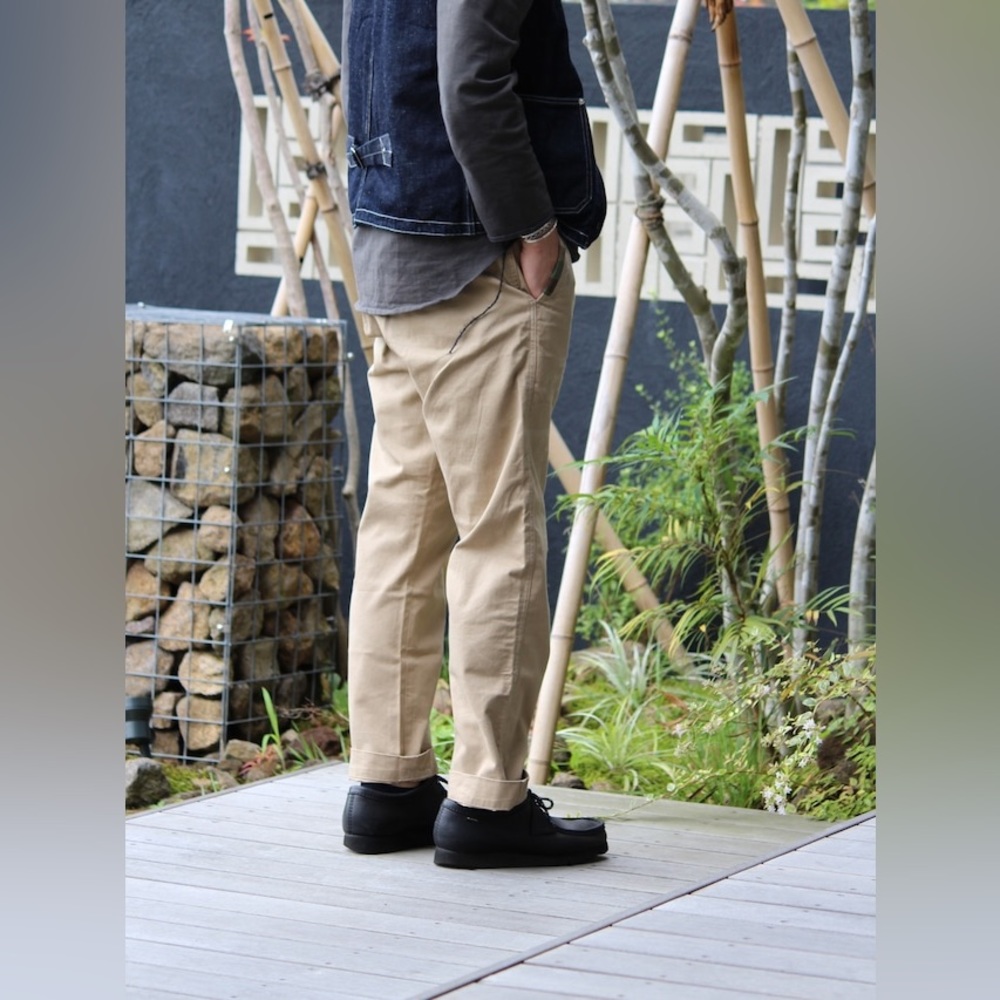 RARE POLO‎ RALPH LAUREN【DISTRESSED STRAIGHT-LEG CHINOS】 KHAKI PANTS - Picture 11 of 14